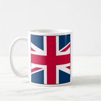 Union Jack Full Side Square Design Coffee Mug Koffiemok