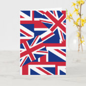 Union Jack Galore Kaart (Gele Bloem)