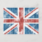 Union Jack gedragen Briefkaart (Voorkant)