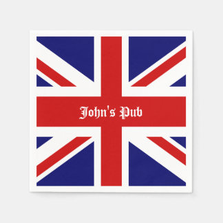 Union Jack Gepersonaliseerde Britse pub Servetten