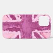 Union Jack geschilderd UK Art Plum Case-Mate iPhone Case (Achterkant (horizontaal))