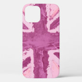 Union Jack geschilderd UK Art Plum Case-Mate iPhone Case (Achterkant)