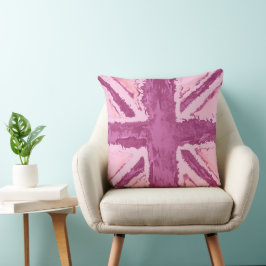 Union Jack geschilderd UK Art Plum Kussen
