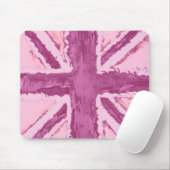 Union Jack geschilderd UK Art Plum Muismat (Met muis)
