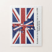 UNION JACK | Gezegende natie | BRITSE VLAG Legpuzzel (Verticaal)