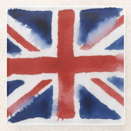 Union jack glass coaster glazen onderzetter