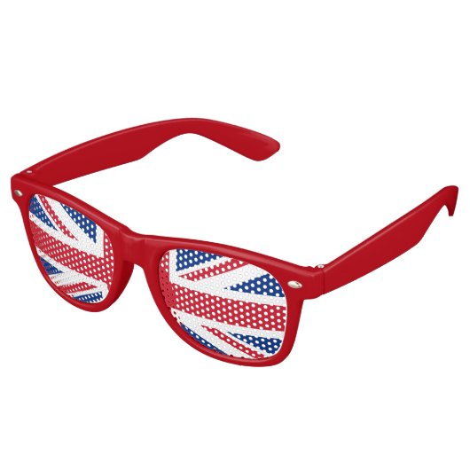 Union Jack Glasses Retro Zonnebril (Gekanteld)