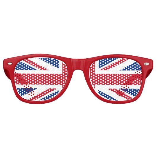 Union Jack Glasses Retro Zonnebril (Voorkant)