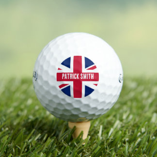 Union Jack Golfballen - Engeland Vlag Naam Initiaa