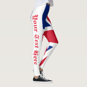Union Jack Great Britain Jouw tekst Leggings