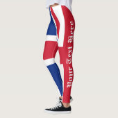 Union Jack Great Britain Jouw tekst Leggings (Links)