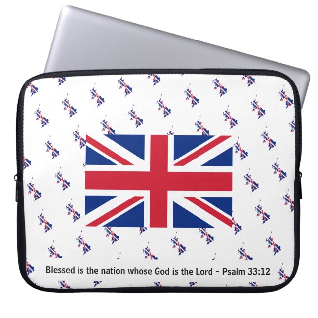 UNION JACK GREAT BRITAIN UK Christan Laptop Laptop Sleeve (Voorkant)