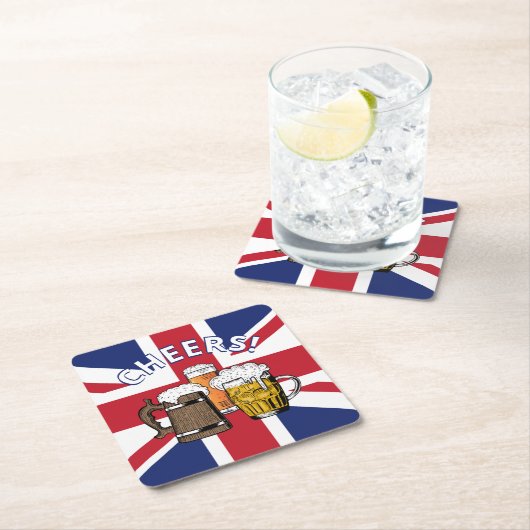 UNION JACK Great British Beer Kartonnen Onderzetters (Insitu)