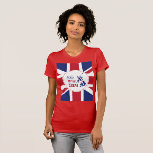 UNION JACK Groot-Brittannië altijd Great Red BREXI T-shirt
