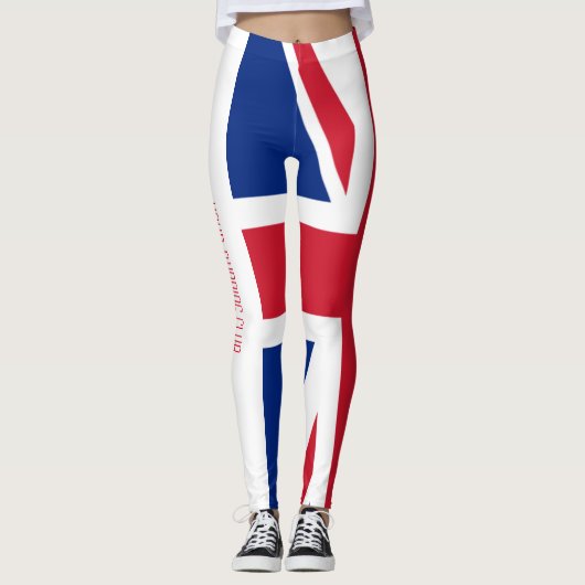 Union Jack Groot-Brittannië personaliseren Leggings (Voorkant)