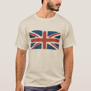 Union Jack Grunge Britse vlag T-shirt