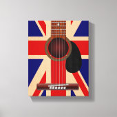 Union Jack Guitar Canvas Afdruk (Voorkant)