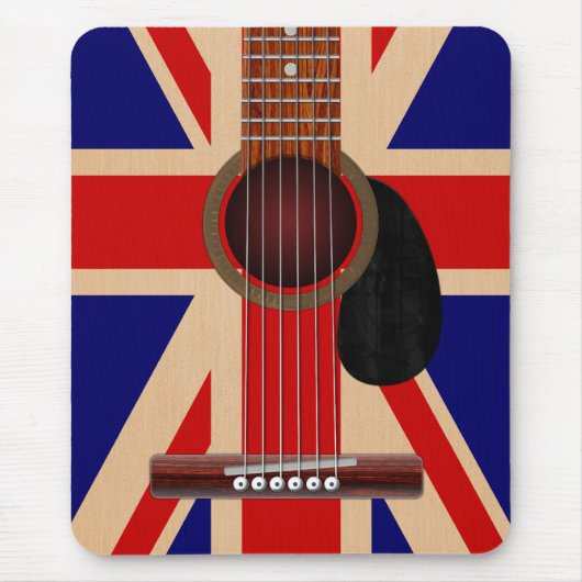 Union Jack Guitar Muismat (Voorkant)