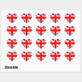 Union Jack Hart Sticker (Vel)