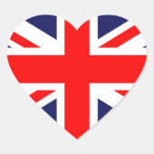 Union Jack Hart Sticker (Voorkant)