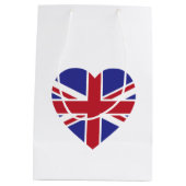 Union Jack Heart Gift Bag Medium Cadeauzakje (Achterkant)