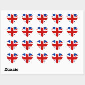 Union Jack Heart Sticker (Vel)