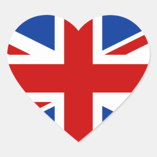 Union Jack Heart Sticker