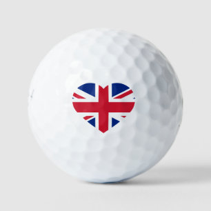 Union Jack Heartflag be6 gbcnt Golfballen