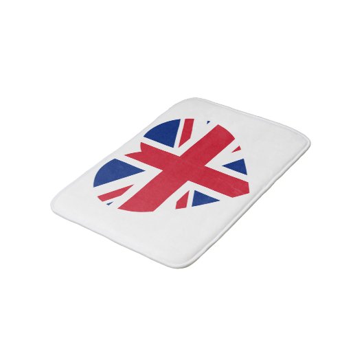 Union Jack Heartflag bmcnt Badmat (Gekanteld)