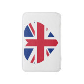 Union Jack Heartflag bmcnt Badmat (Voorkant Verticaal)
