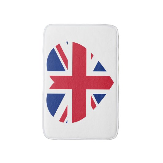 Union Jack Heartflag bmcnt Badmat (Voorkant Verticaal)