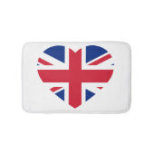 Union Jack Heartflag bmcnt Badmat (Voorkant)