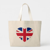 Union Jack Heartflag jtcnt Grote Tote Bag (Achterkant)