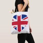 Union Jack Heartflag stint Tote Bag (Dichtbij)
