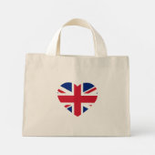 Union Jack Heartflag tcnt Mini Tote Bag (Achterkant)