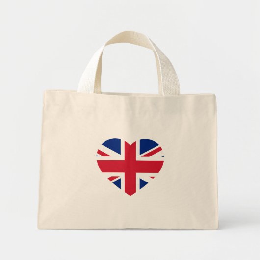 Union Jack Heartflag tcnt Mini Tote Bag (Voorkant)