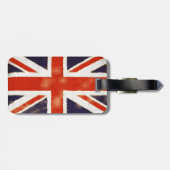 Union Jack Heraldry Lion Bagagelabel (Achterkant horizontaal)