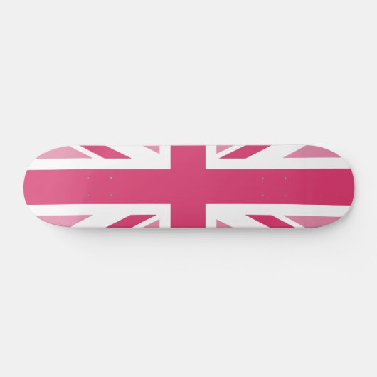 Union Jack ~ In Girly Pinks Skateboard (Horizontaal)