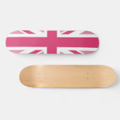 Union Jack ~ In Girly Pinks Skateboard (Horizontaal)