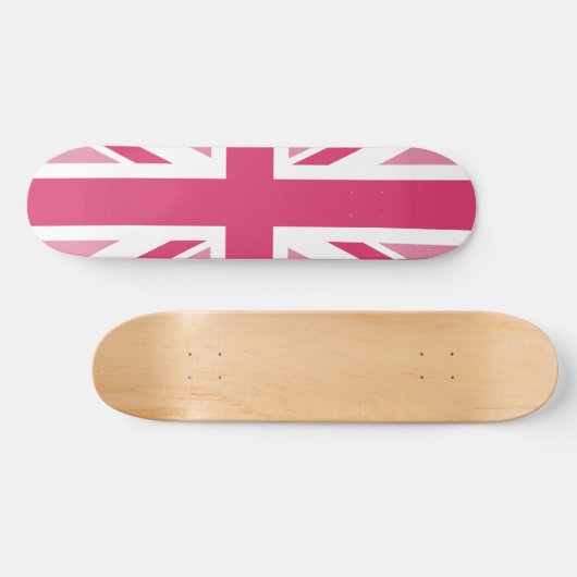 Union Jack ~ In Girly Pinks Skateboard (Horizontaal)