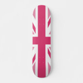 Union Jack ~ In Girly Pinks Skateboard (Voorkant)