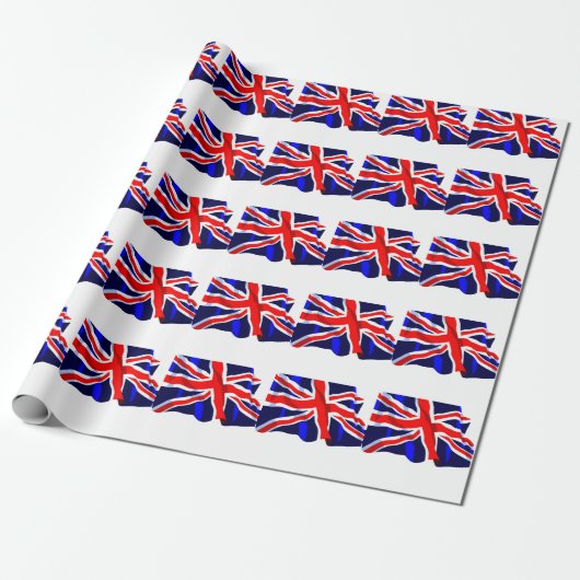 Union Jack-inpakpapier Cadeaupapier (Uitgerold)