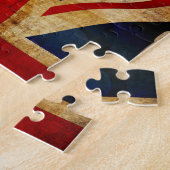 Union Jack Jigzaag Puzzle Legpuzzel (Zijkant)
