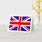 Union Jack kaart Engelse vlag Britse blanco kaart (Gele Bloem)