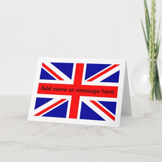 Union Jack kaart Engelse vlag Britse blanco kaart (Voorkant)