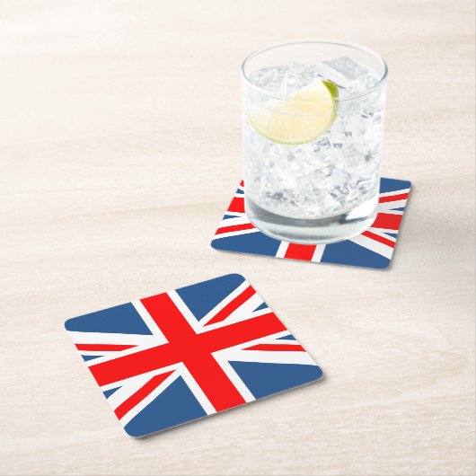 Union Jack Kartonnen Onderzetters (Insitu)