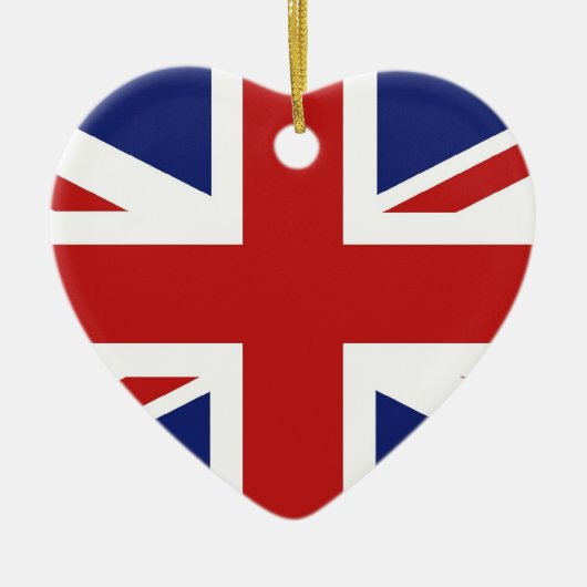 Union Jack Keramisch Ornament (Voorkant)