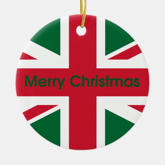 Union Jack Keramisch Ornament (Voorkant)