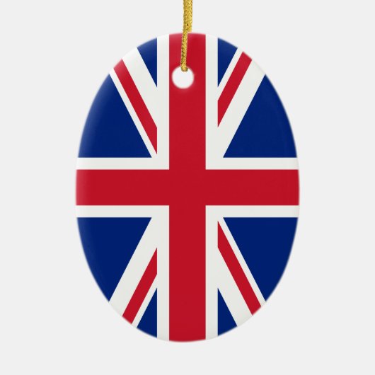 Union Jack Keramisch Ornament (Voorkant)