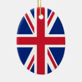 Union Jack Keramisch Ornament (Achterkant)